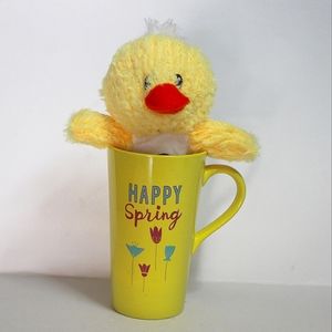 Hallmark inspirations Happy Spring tall  coffee mug, with baby duck